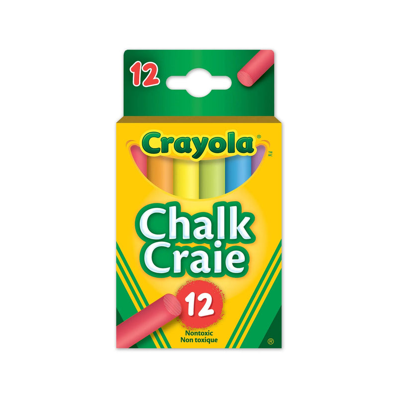 Crayola Coloured Chalk, 12 Count
