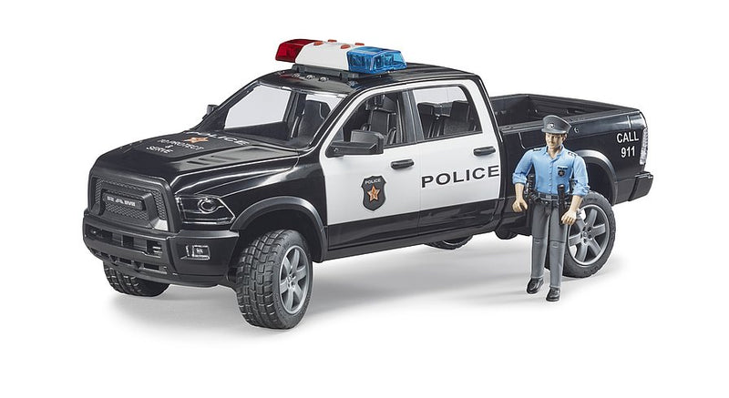 Bruder RAM 2500 Police with Policeman and Lights & Sounds