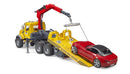 Bruder MACK Granite Tow-Truck WIth Bruder Roadster