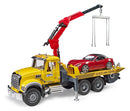 Bruder MACK Granite Tow-Truck WIth Bruder Roadster
