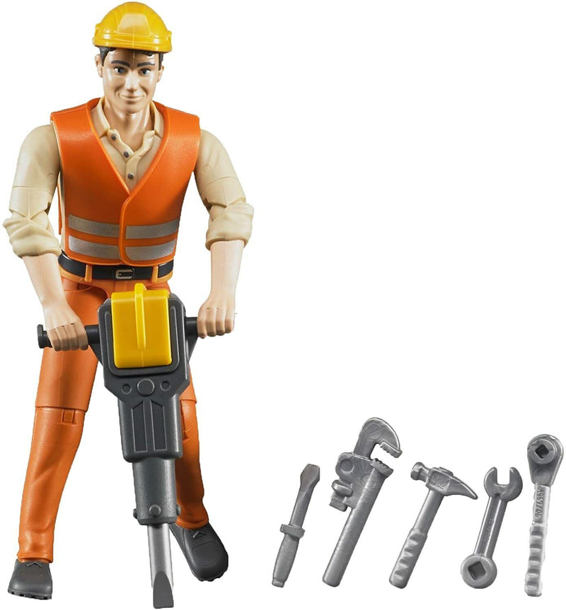 Bruder Construction Worker With  Accessories