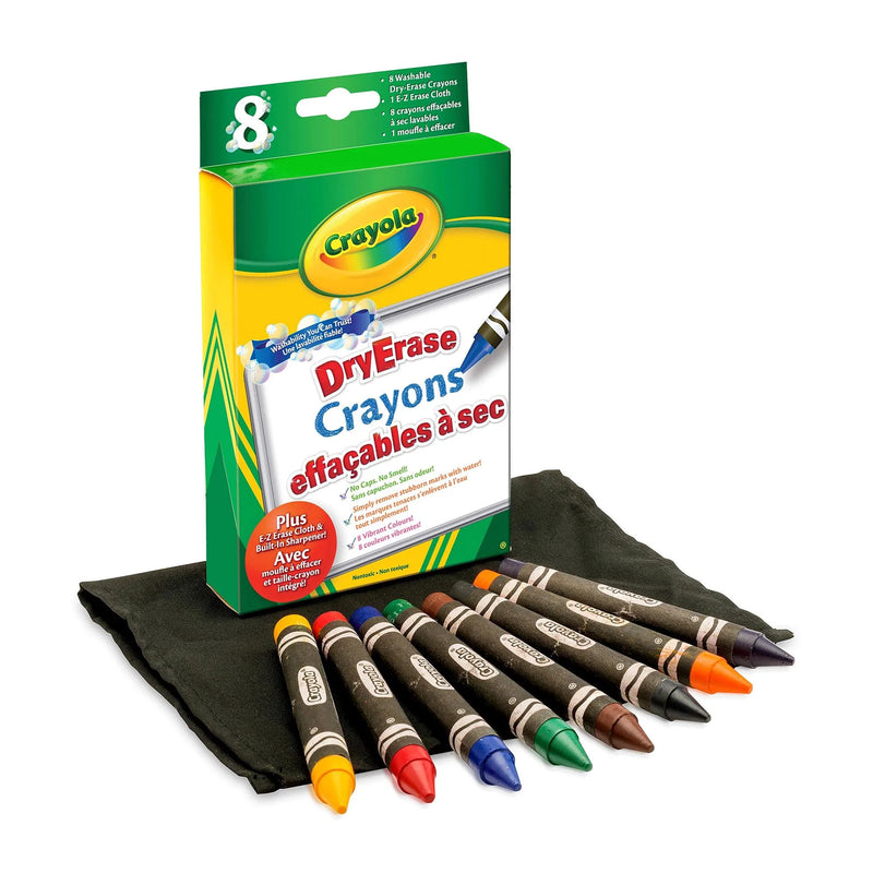 Crayola Dry-Erase Crayons, 8 Count