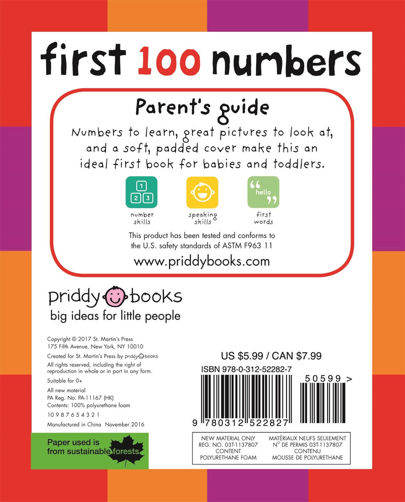 Soft to Touch: First 100 Numbers Padded Book