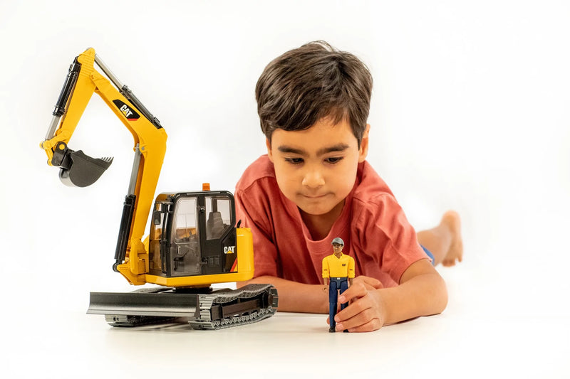 Bruder CAT Mini Excavator With Worker 02467