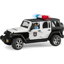 Bruder Jeep Rubicon Police Car  With Lights And Sound & Policeman