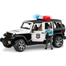 Bruder Jeep Rubicon Police Car  With Lights And Sound & Policeman