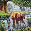 Crystal Art Medium Framed Kit Fell Ponies