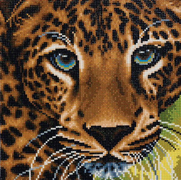 Craft Buddy Crystal Art Medium Framed Kit Leopard