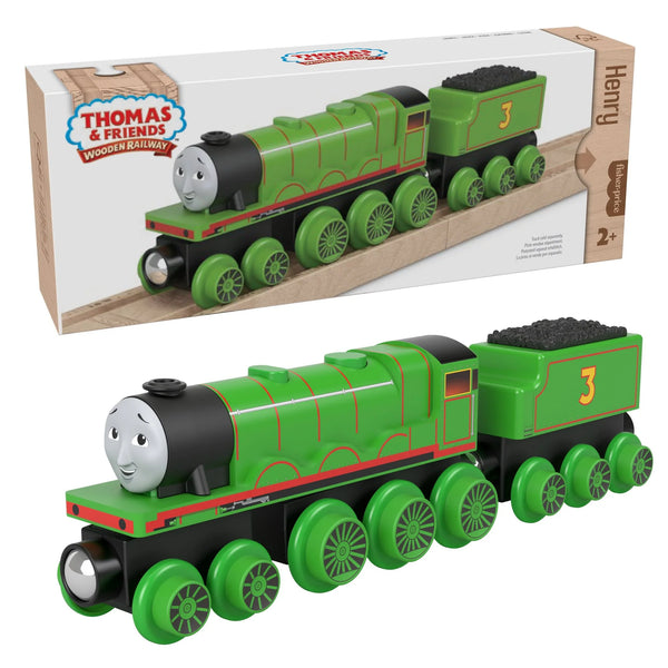 Thomas & Friends Wooden Railway Henry Engine & Car
