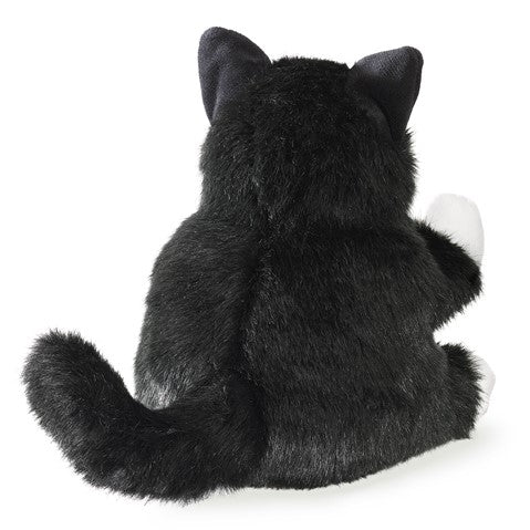 Folkmanis Tuxedo Cat Black & White Kitten Puppet